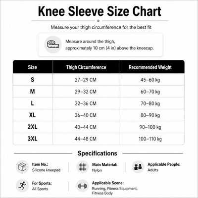 Knee Pads For Sport Knee  Silicone Spring Patella Protector