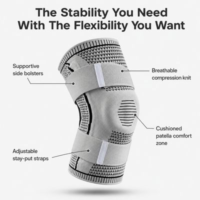 Knee Pads For Sport Knee  Silicone Spring Patella Protector
