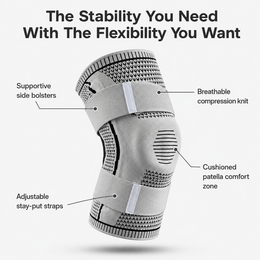 Knee Pads For Sport Knee  Silicone Spring Patella Protector